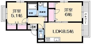 西広島駅 徒歩10分 2階の物件間取画像